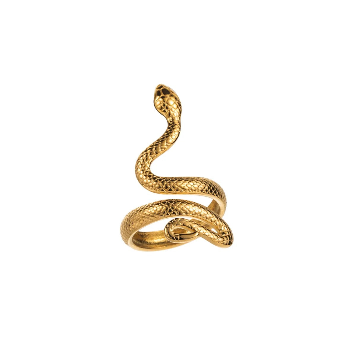Curved snake ring
